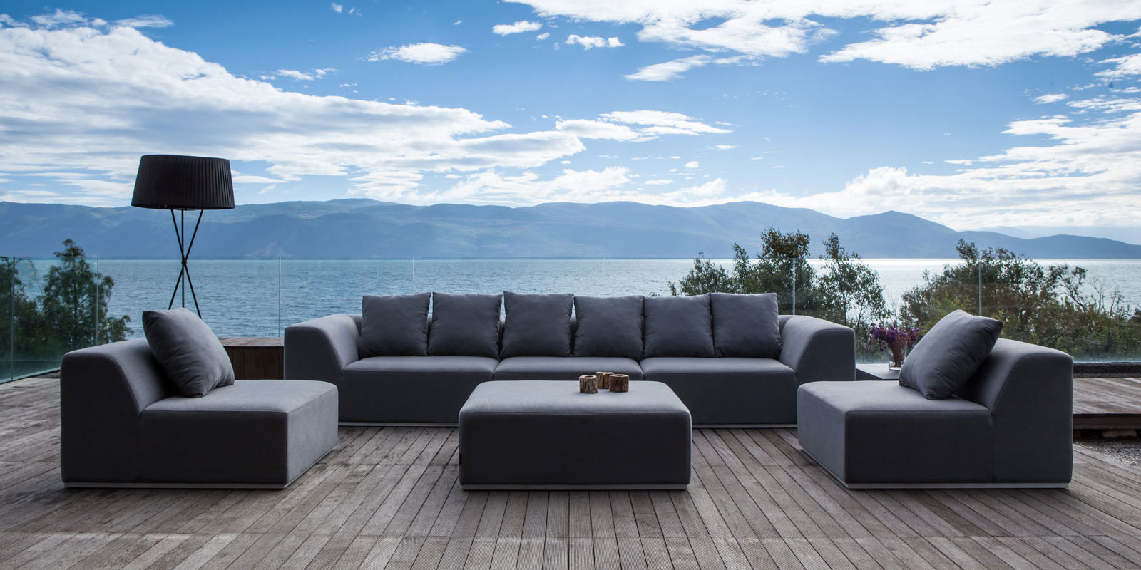 Budha Outdoor Fabric Sofa Set Outdoor Garden Furniture