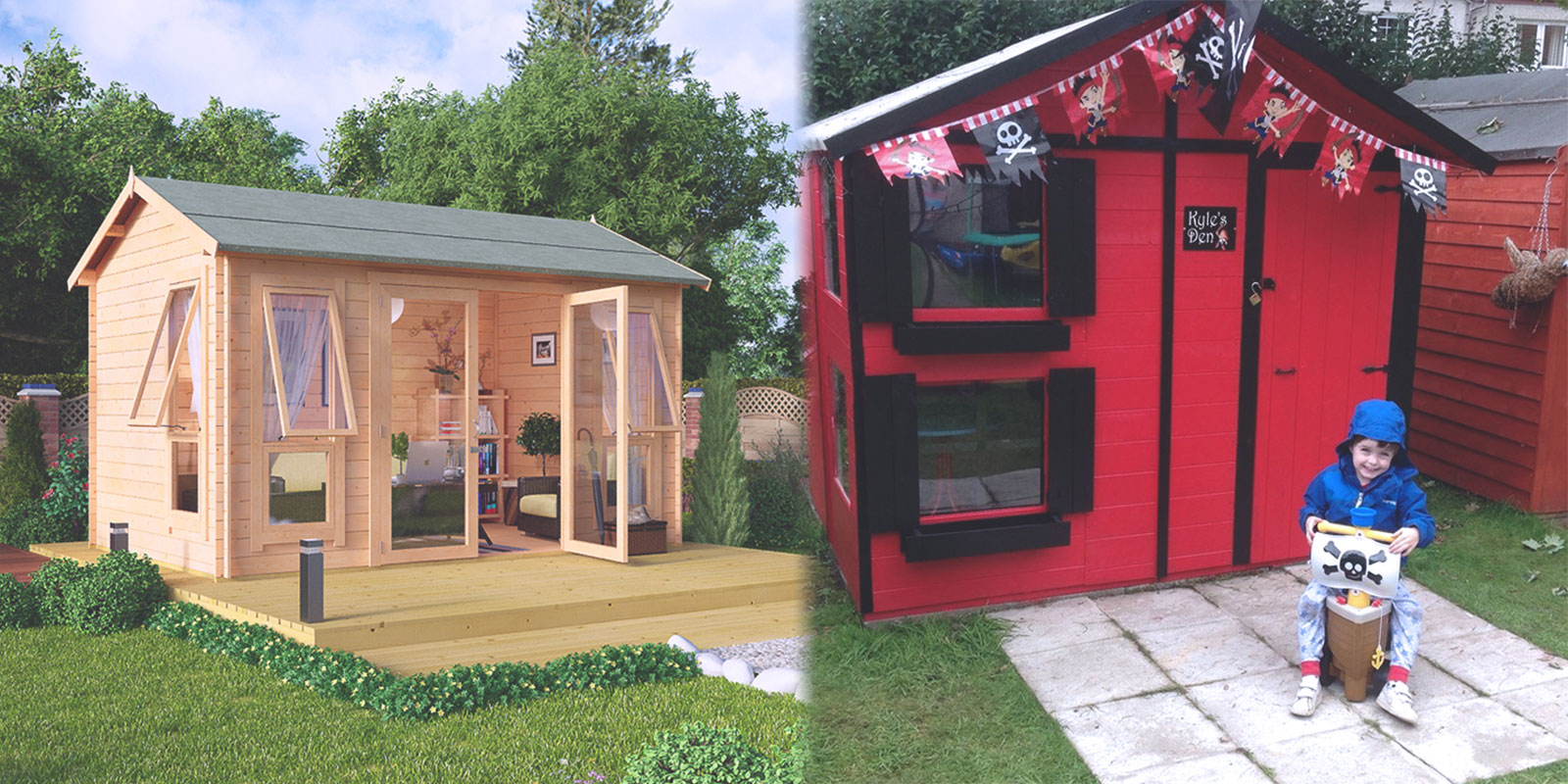 Sheds like the She Shed and Playhouse are popular Sheds like the She Shed and Playhouse are popular