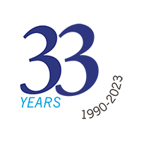 Euromedia 33 year celebrate logo