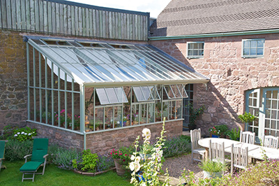 Bespoke Abutting Glasshouse Berwickshire UK Glasshouse & Pergola