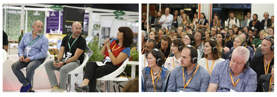 Landscape Show people on stage and people in audience