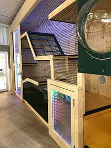 Indoor playground at garden centre