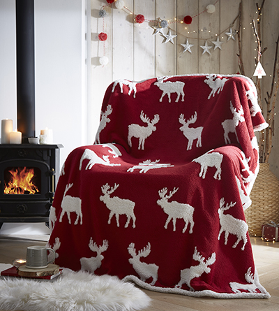 Win this super soft Moose Fleece Throw