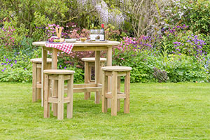 outdoor living wooden set