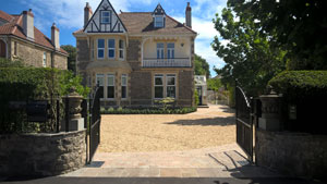 Gravel driveway