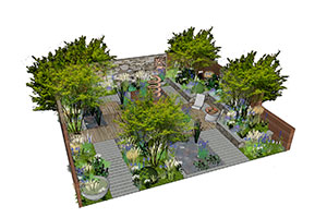 RHS Chelsea Silent Gin Pool Garden