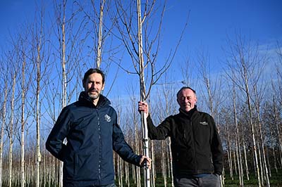 Simon Kershaw, Events and Community Charity Fundraising Executive at St Michael’s Hospice and Adrian Hoare, Cash and Carry Sales Manager at Wyevale Nurseries