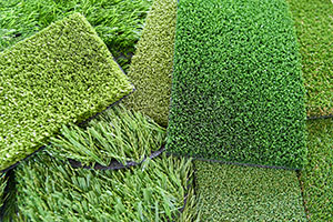 Artificial grass samples