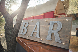 Outdoor bar sign