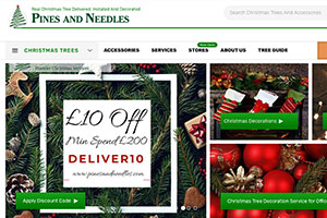 Pines and Needles Christmas tree - website