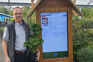Lastest technology for garden centre customers - a touchscreen to source plants