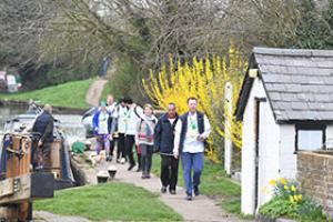 Charity walkers for Garden Re-Leaf Day 2019