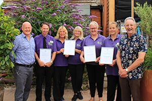 Monkton Elm Garden & Pet Centre staff with GCA awards