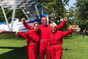 The brave Greenfingers wing walkers