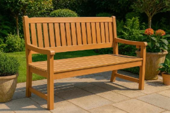 A plasteak bench